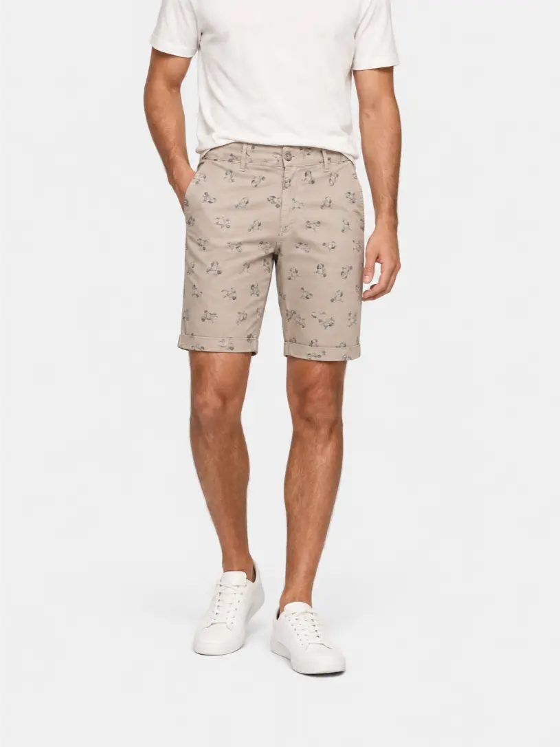 Bermuda Uomo in Cotone Made in Italy con Stampa Vespa Special