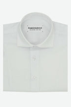 Camicia bambino in cotone 100% tinta unita, realizzata artigianalmente a Napoli