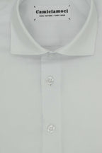 Camicia bambino in cotone 100% tinta unita, realizzata artigianalmente a Napoli