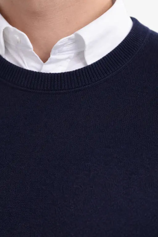 Girocollo manica lunga 100% cotone