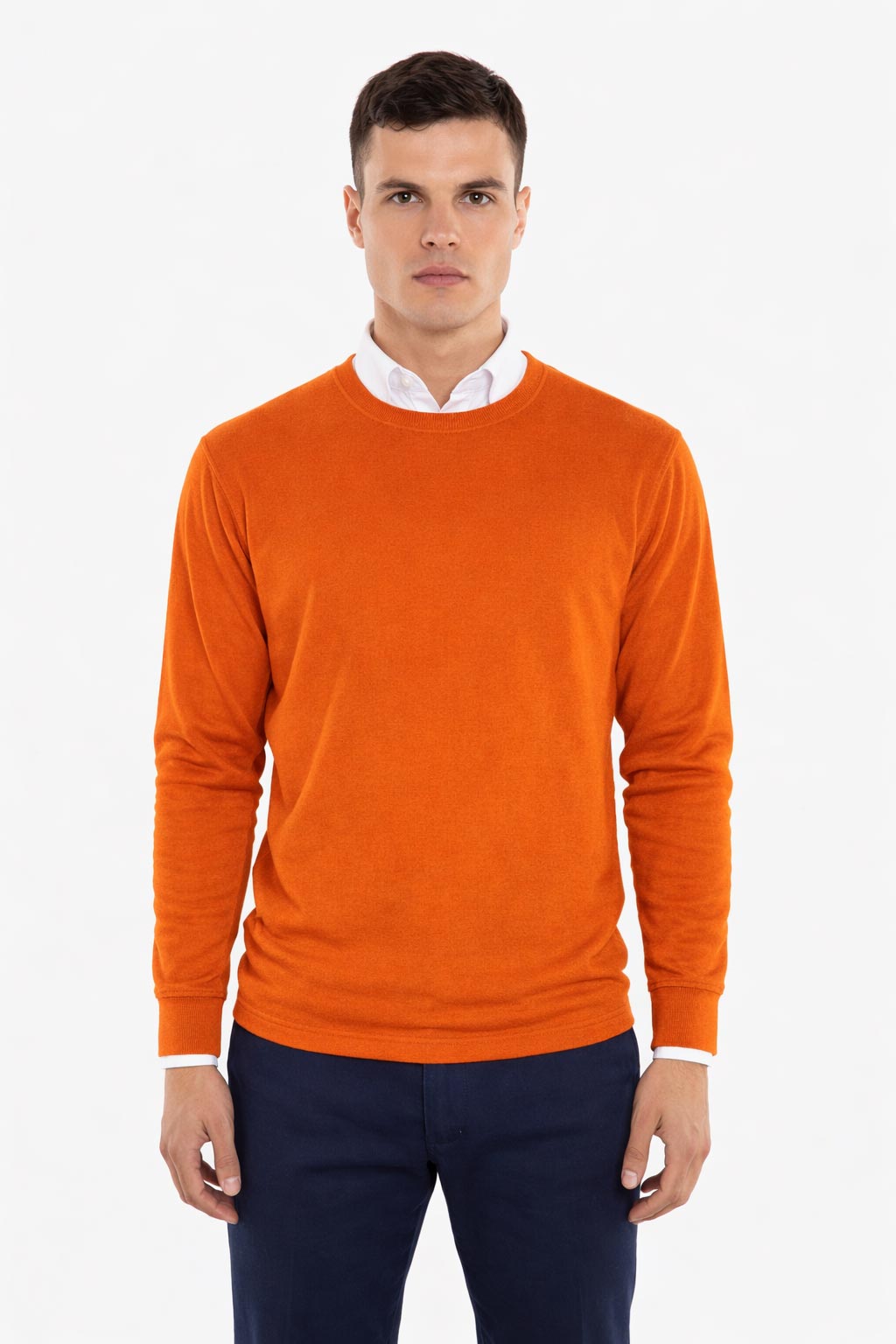 Girocollo manica lunga 100% cotone