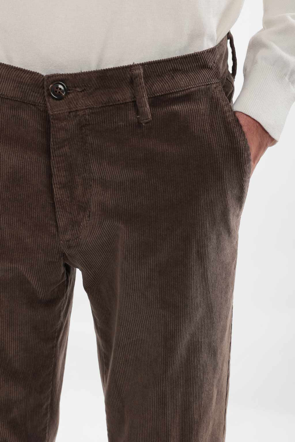 Pantalone in caldo cotone velluto