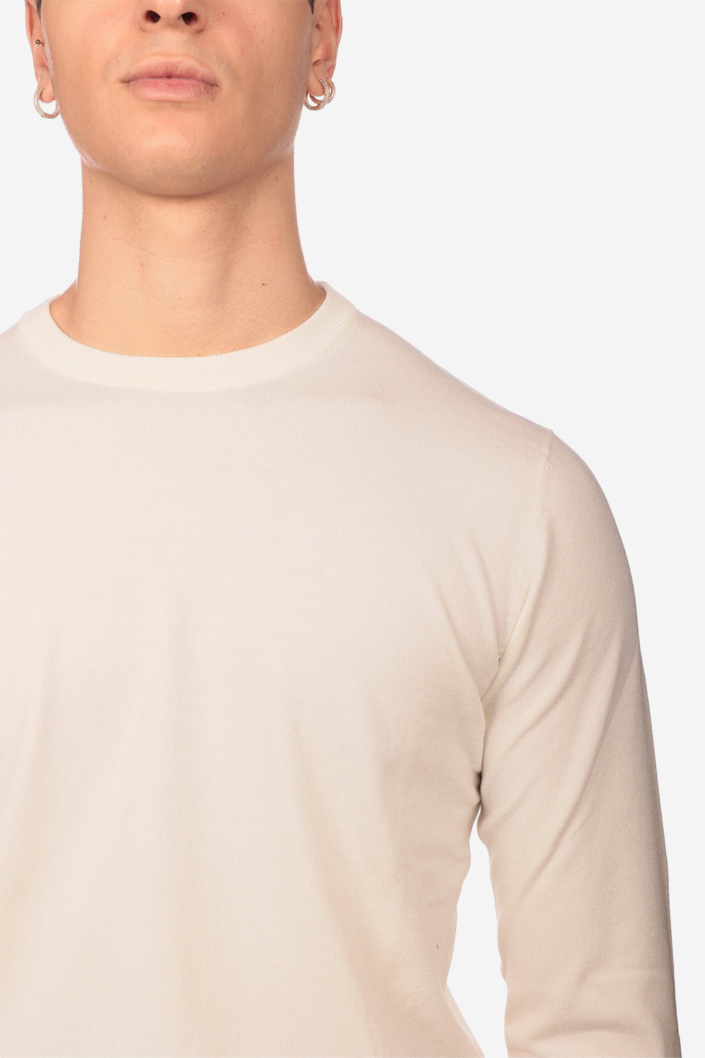Maglia girocollo in viscosa