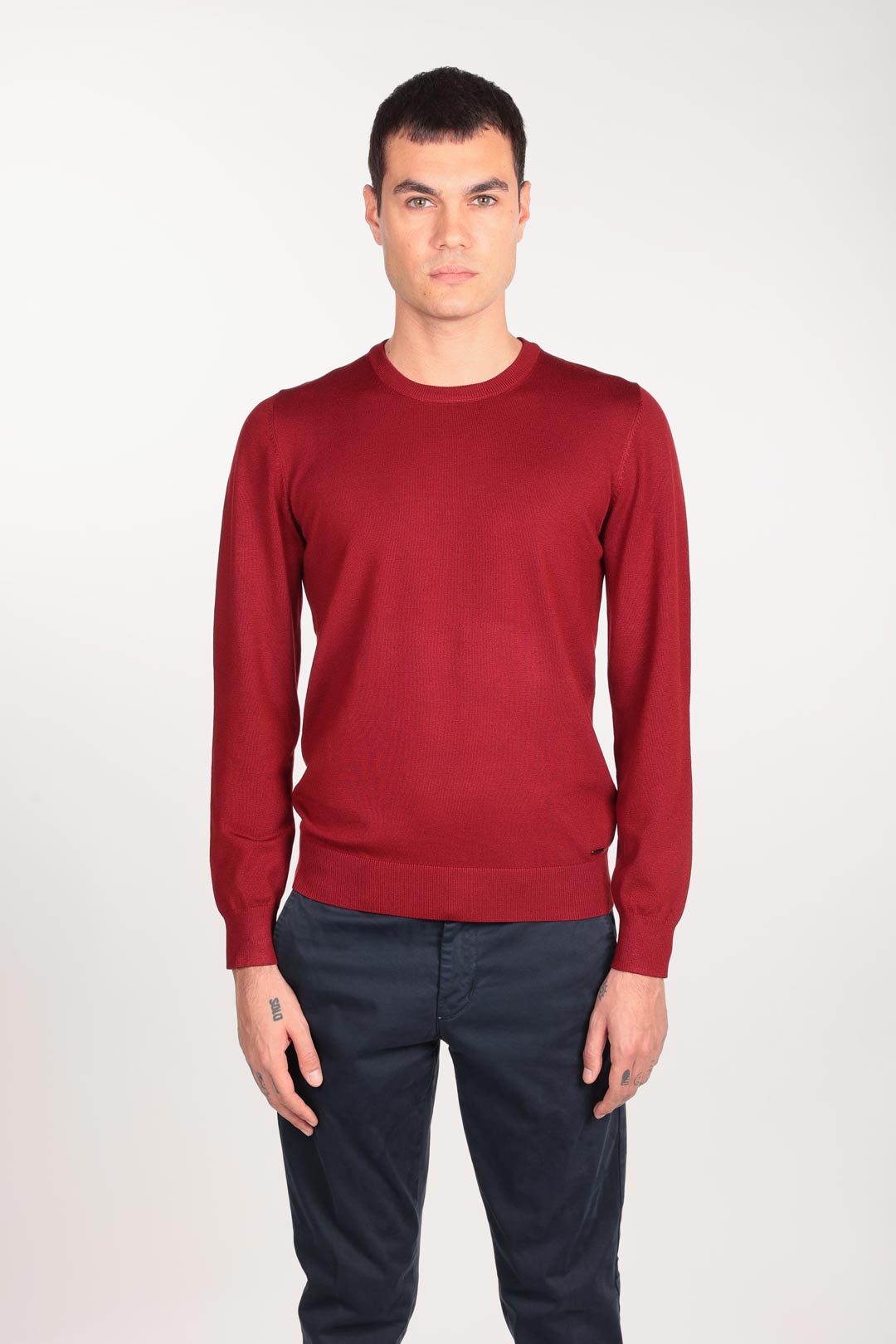 Maglia girocollo in viscosa