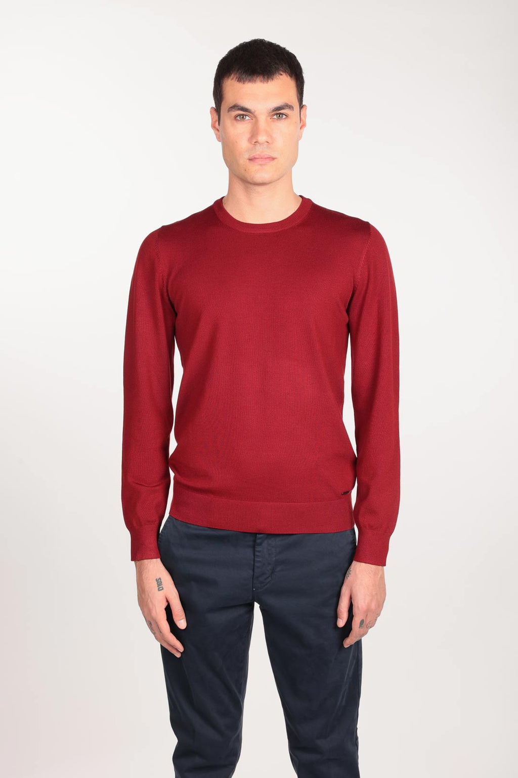 Maglia girocollo in viscosa
