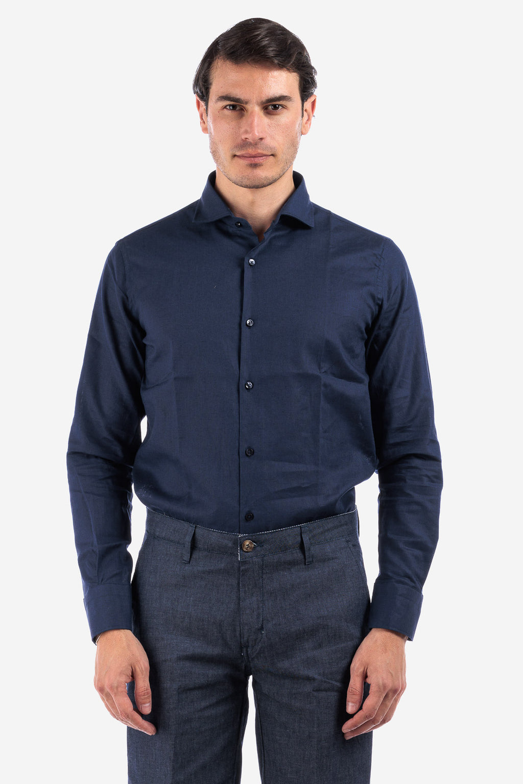 Camicia 100% lino in tinta unita di Sorrento