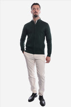 Maglia con zip in viscosa