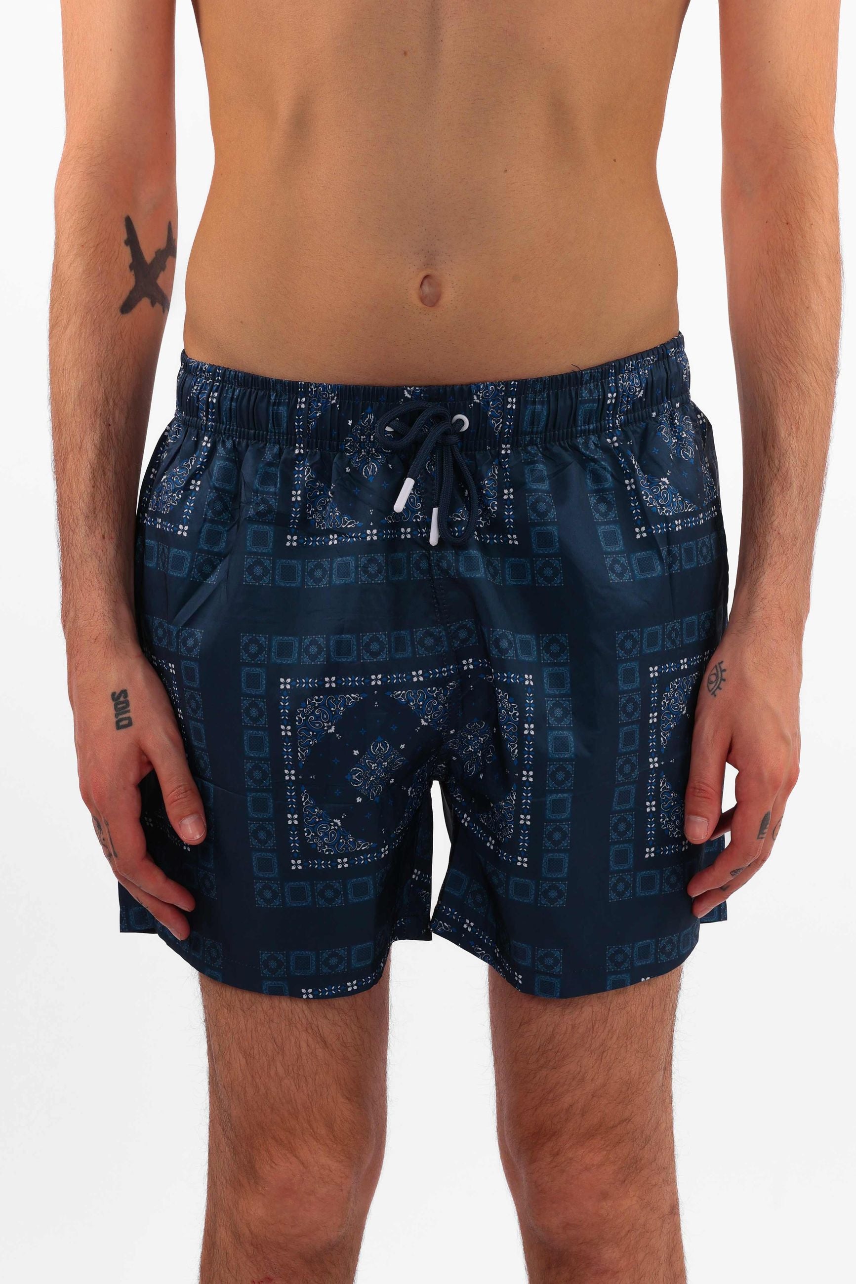 Costumi a pantaloncini da uomo disegno bandana