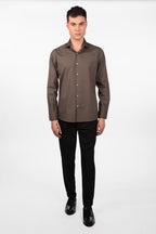 Camicia 100% cotone tinta unita