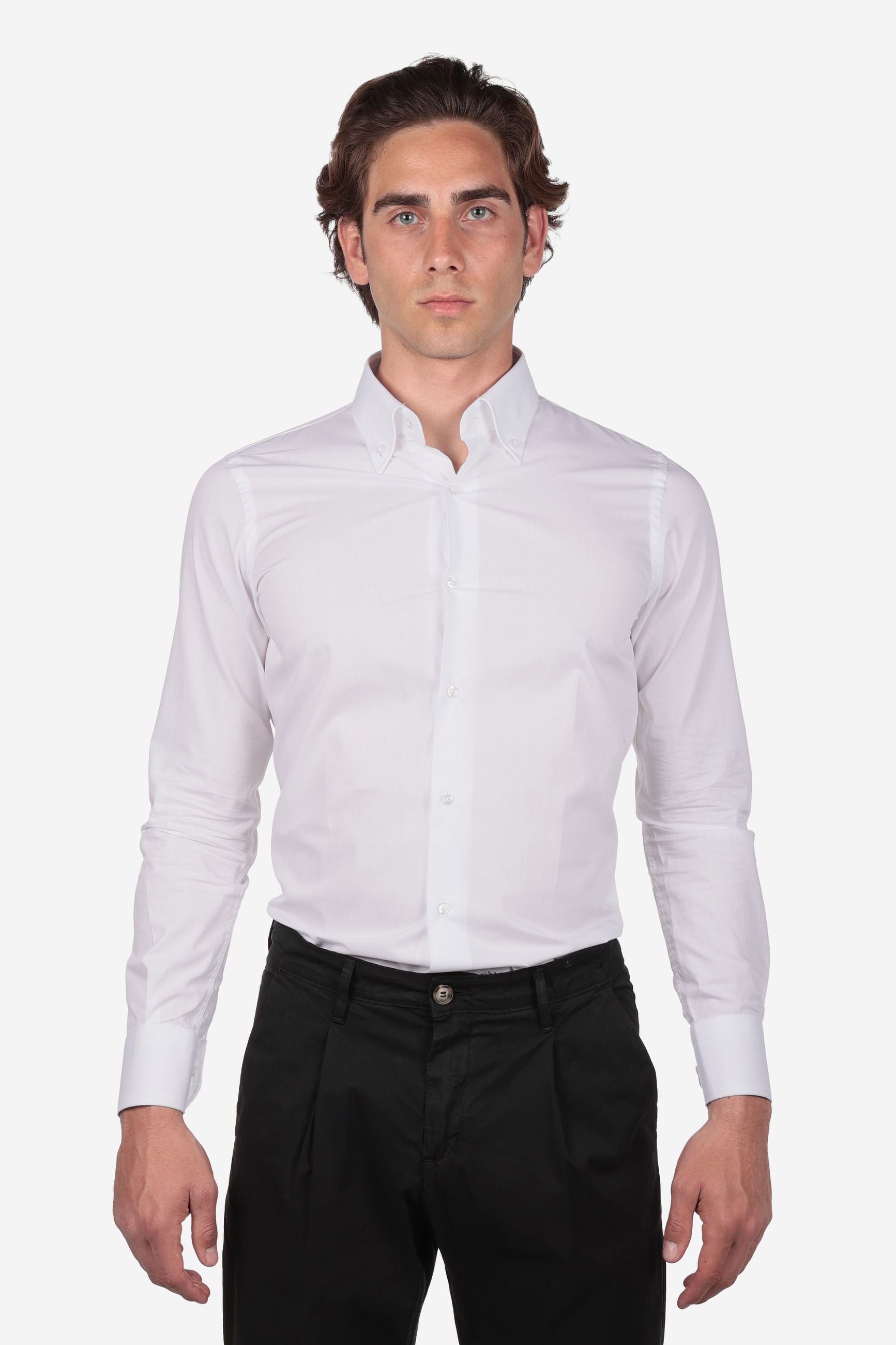 Camicia 100% cotone botton down twill