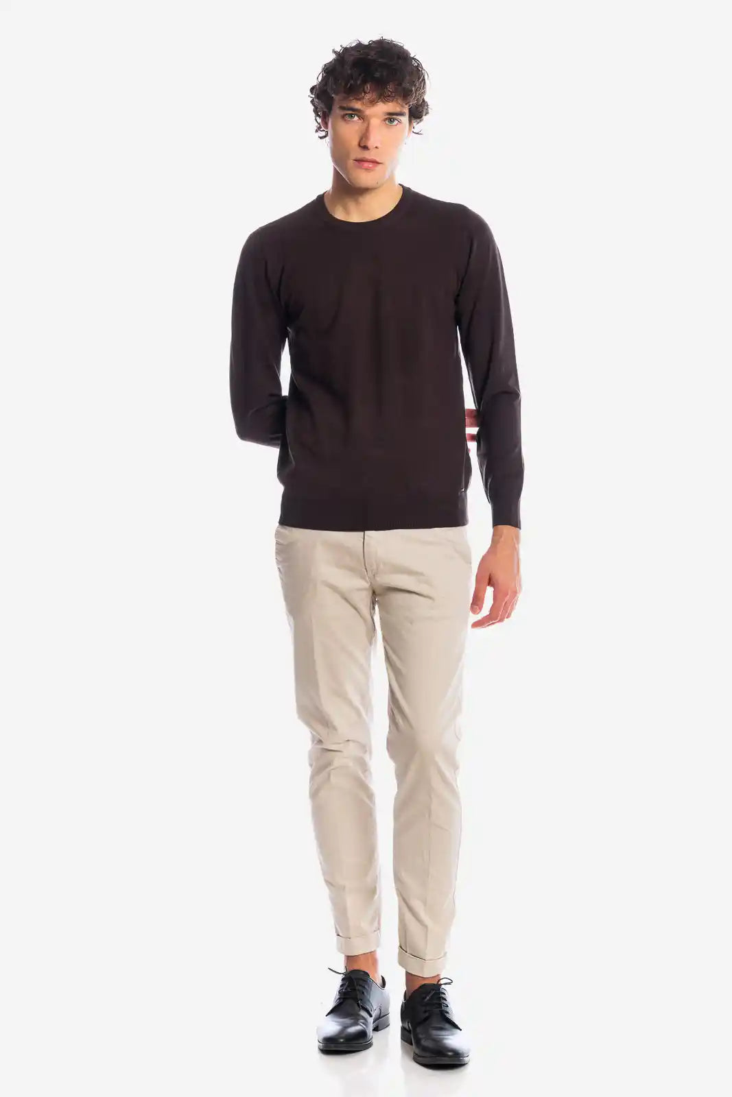 Maglia girocollo in viscosa