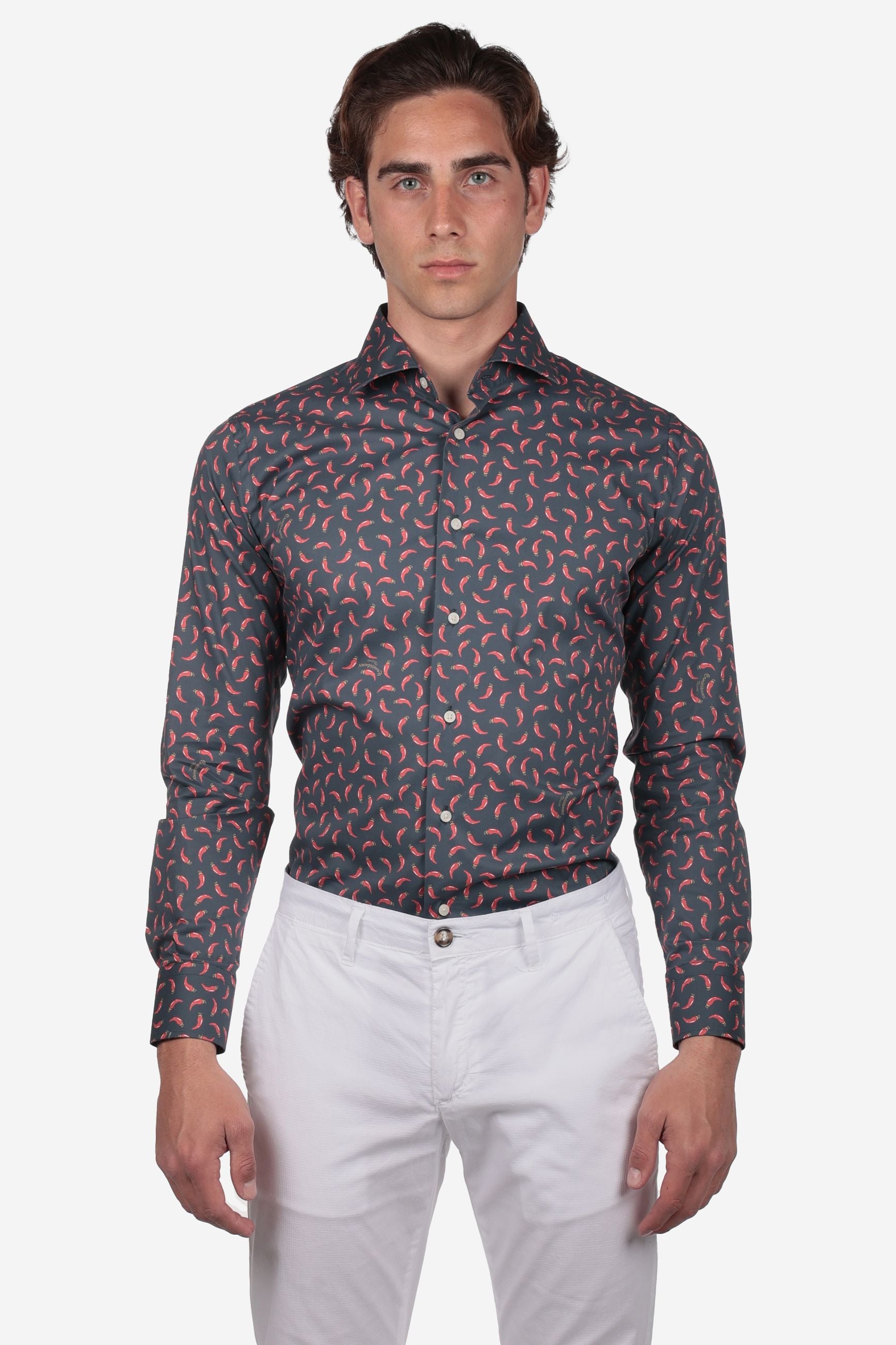 Camicia Uomo Cornetto Napoletano in Cotone