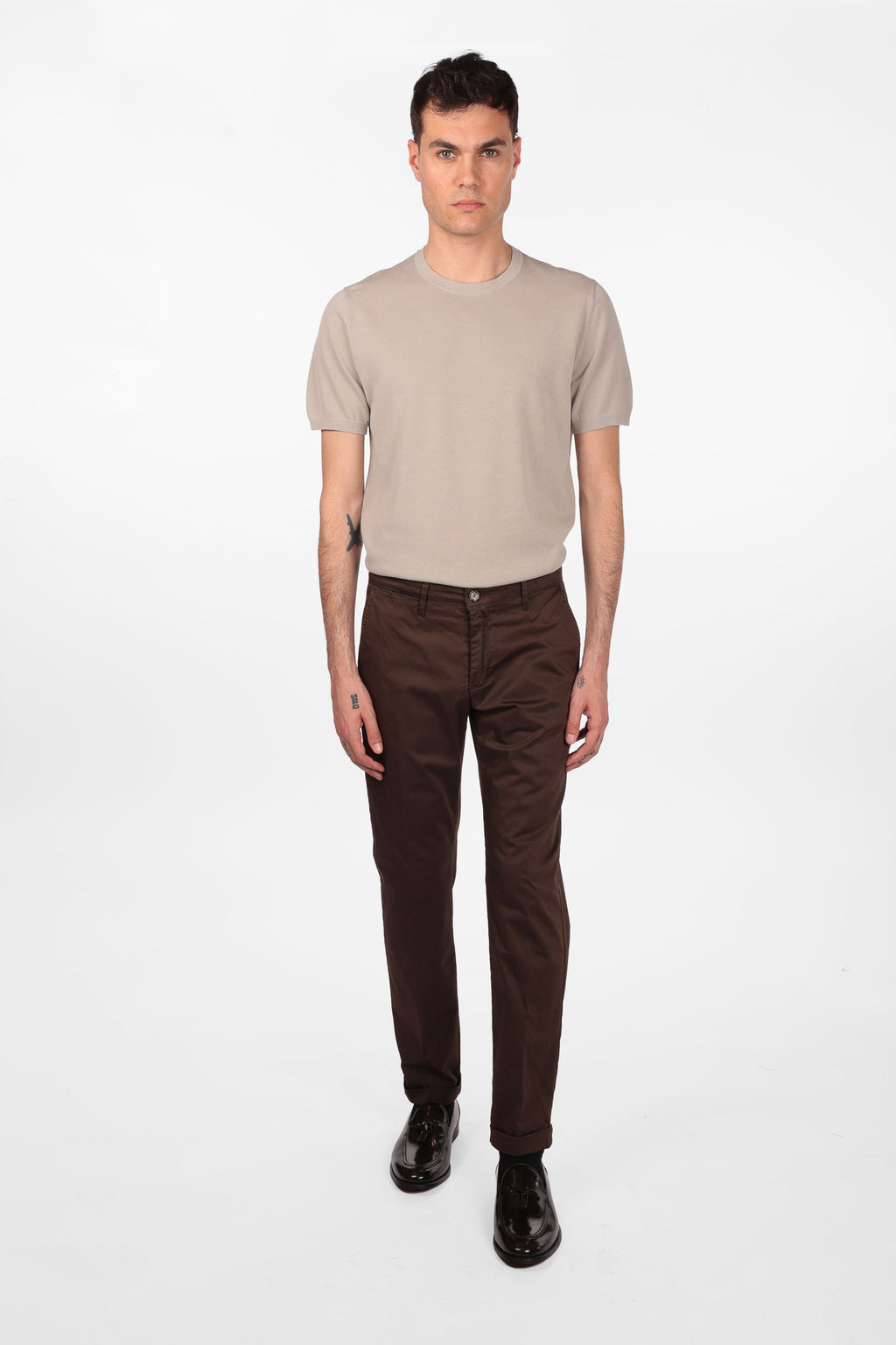 PANTALONE IN RASO DI COTONE