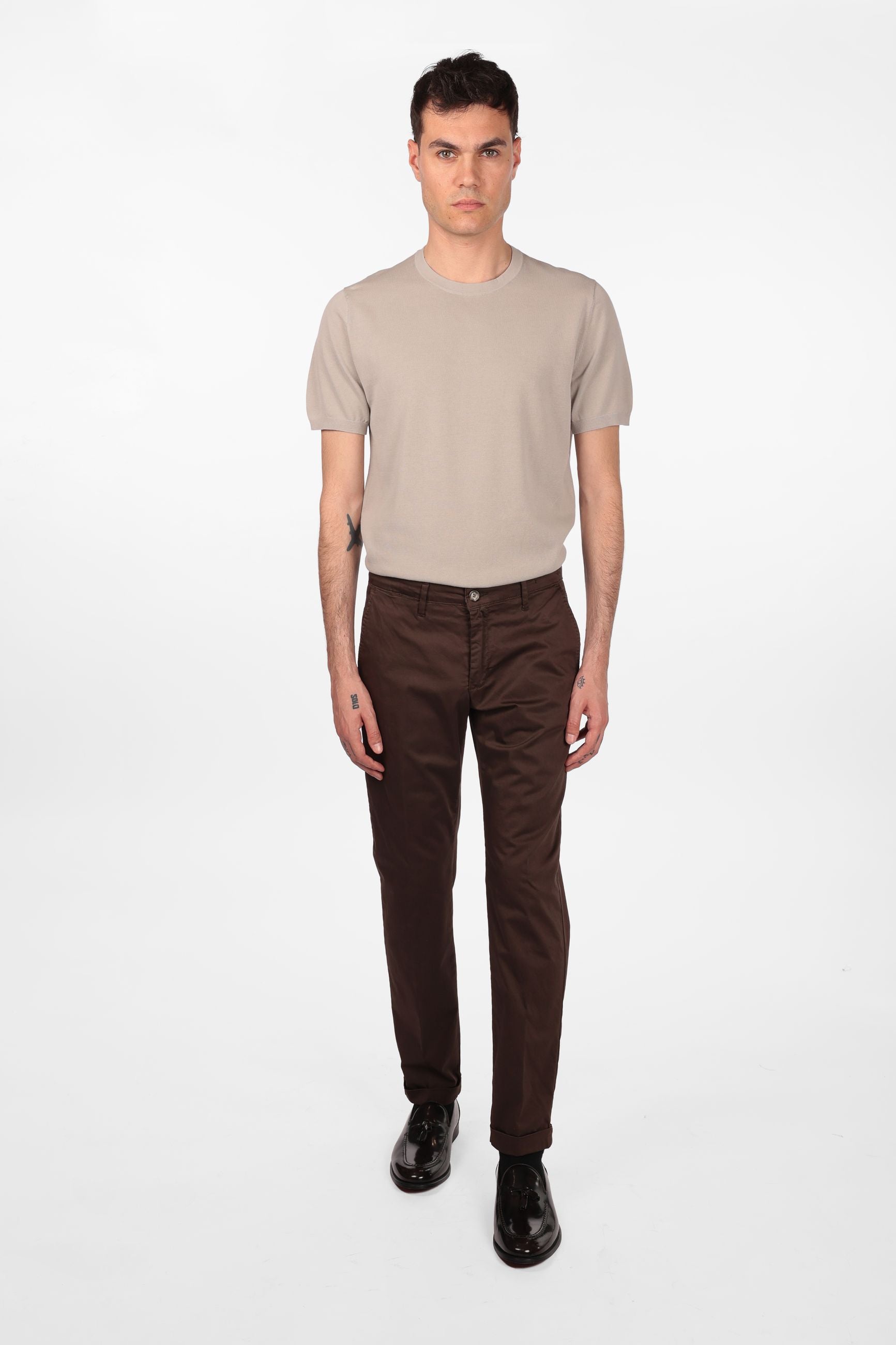 PANTALONE IN RASO DI COTONE
