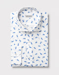 Camicia Fantasia Cavallucci Marini Uomo in Mussola di Cotone Ultra Leggera