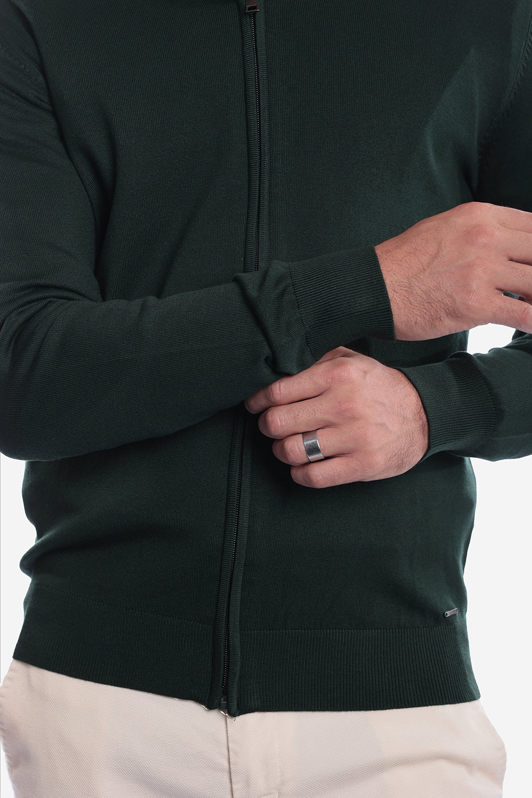 MAGLIA CON ZIP IN VISCOSA