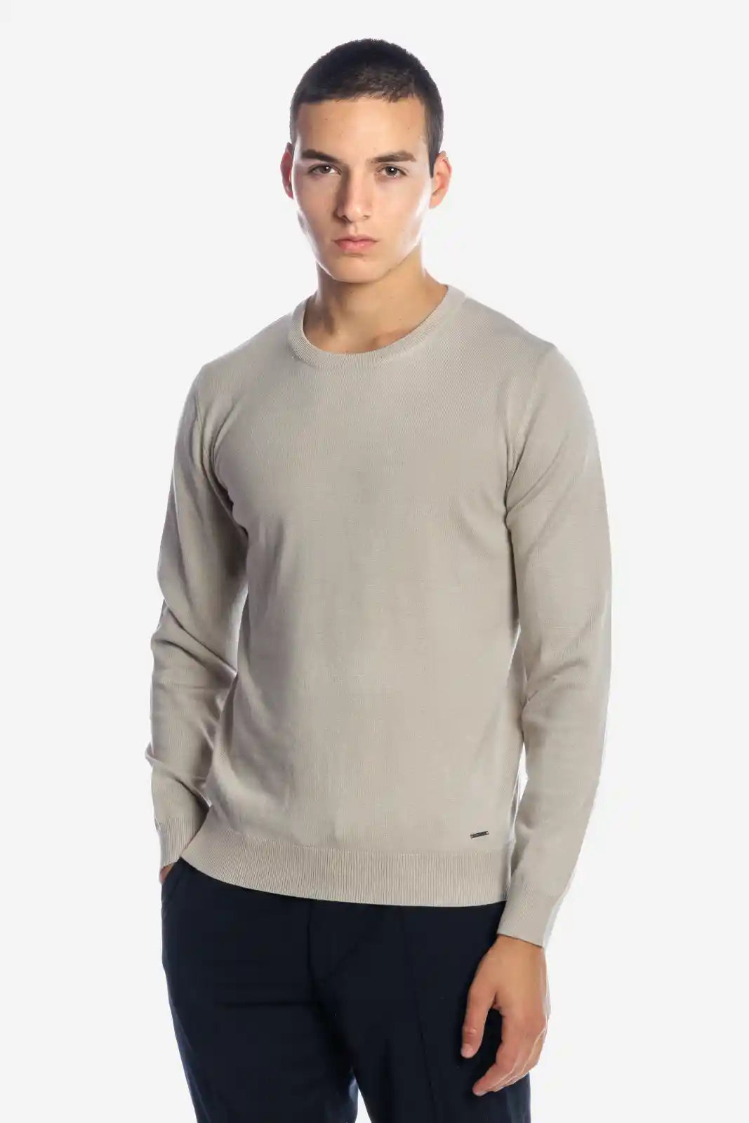 Maglia girocollo in viscosa