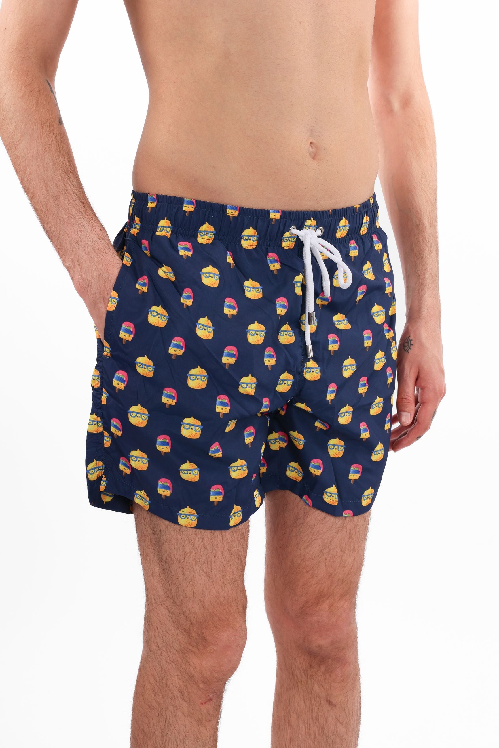 Costume a pantaloncino gelato a limone