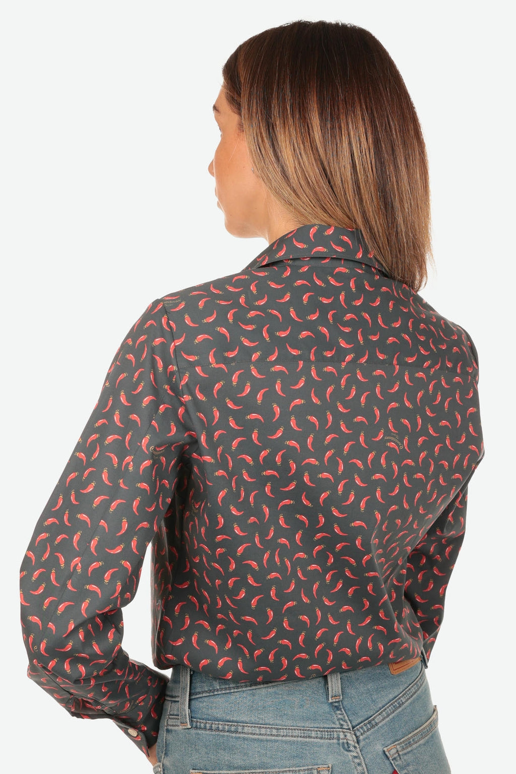 Camicia donna a fantasia corno