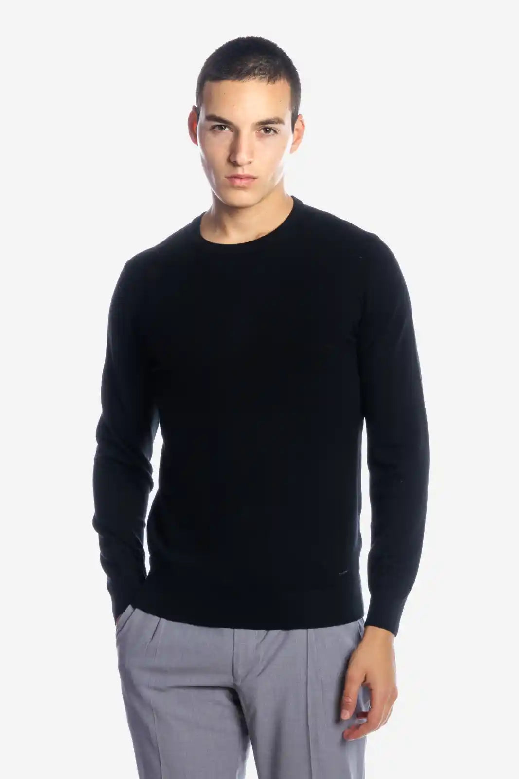 Maglia girocollo in viscosa