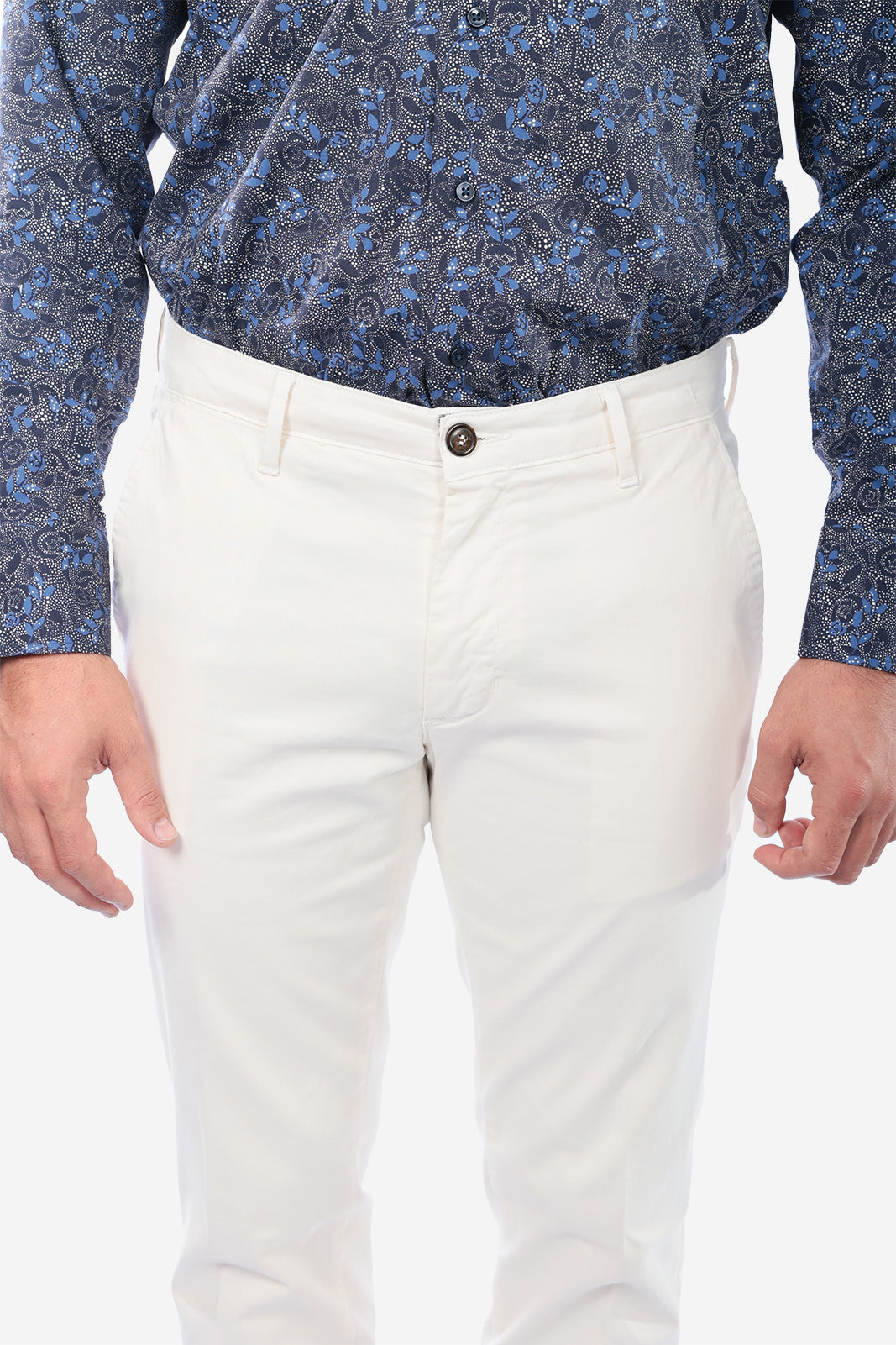 Pantalone in raso di cotone caldo