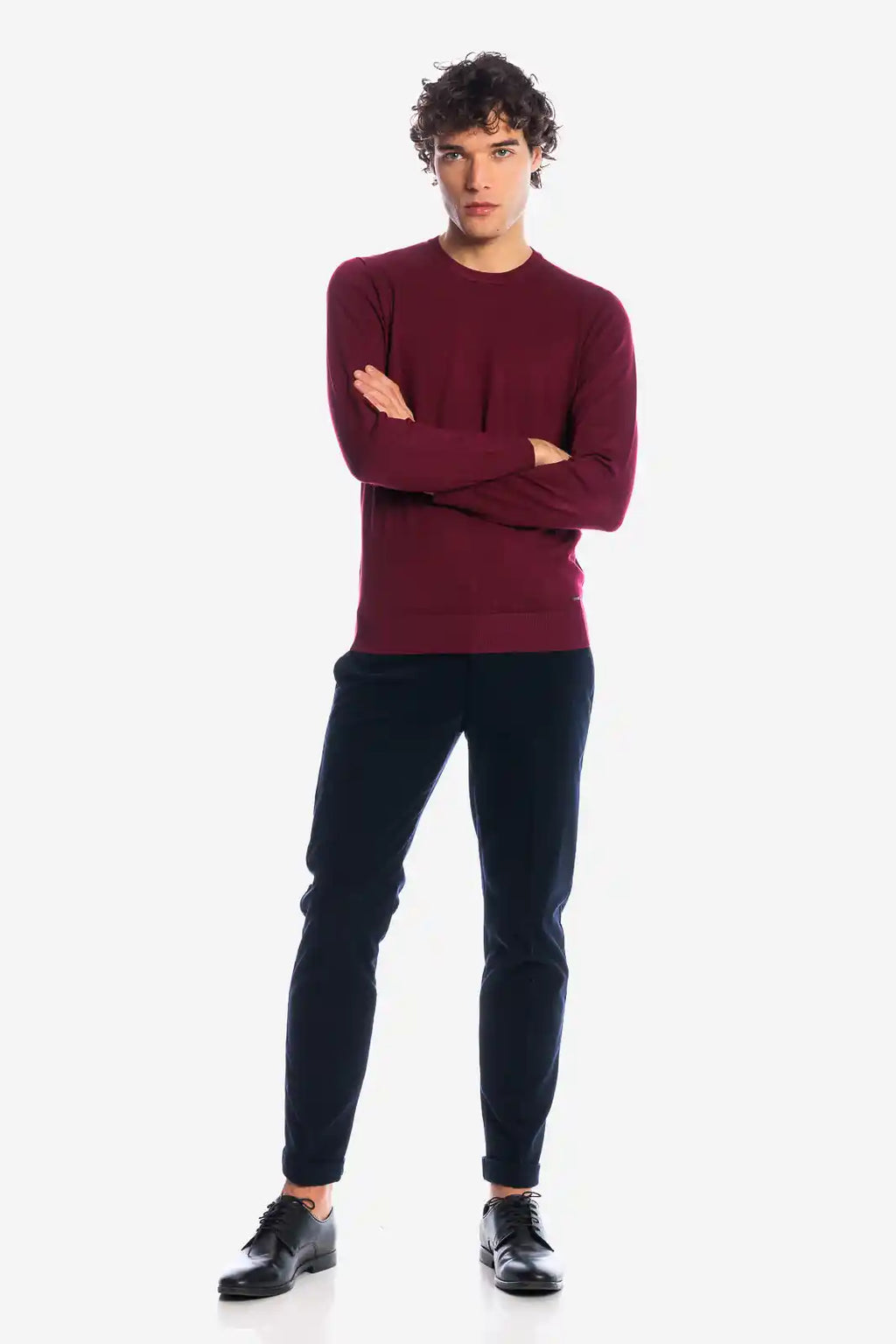 Maglia girocollo in viscosa
