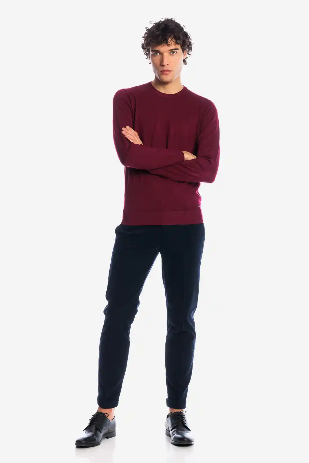 Maglia girocollo in viscosa