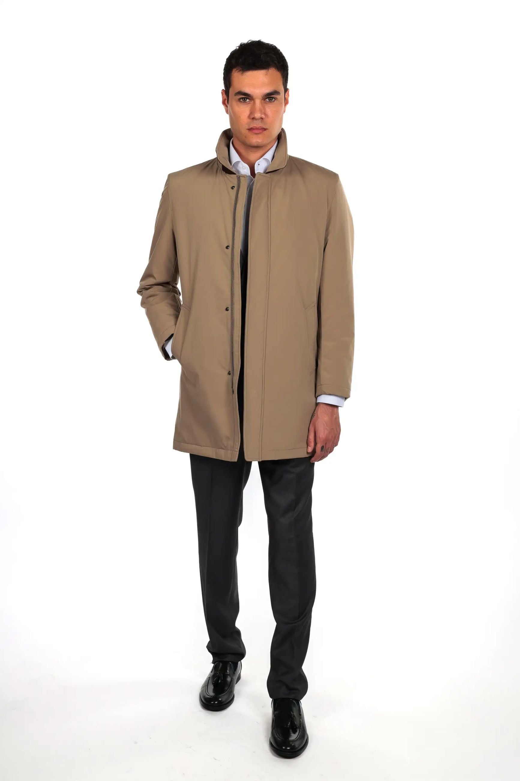 Trench con chiusura zip impermeabile