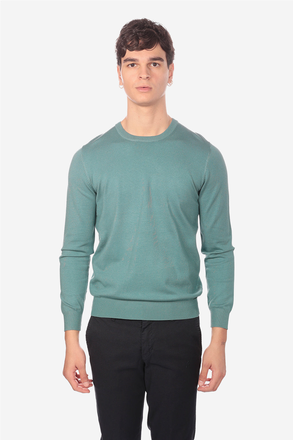 Maglia girocollo in viscosa