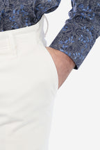 Pantalone in raso di cotone caldo