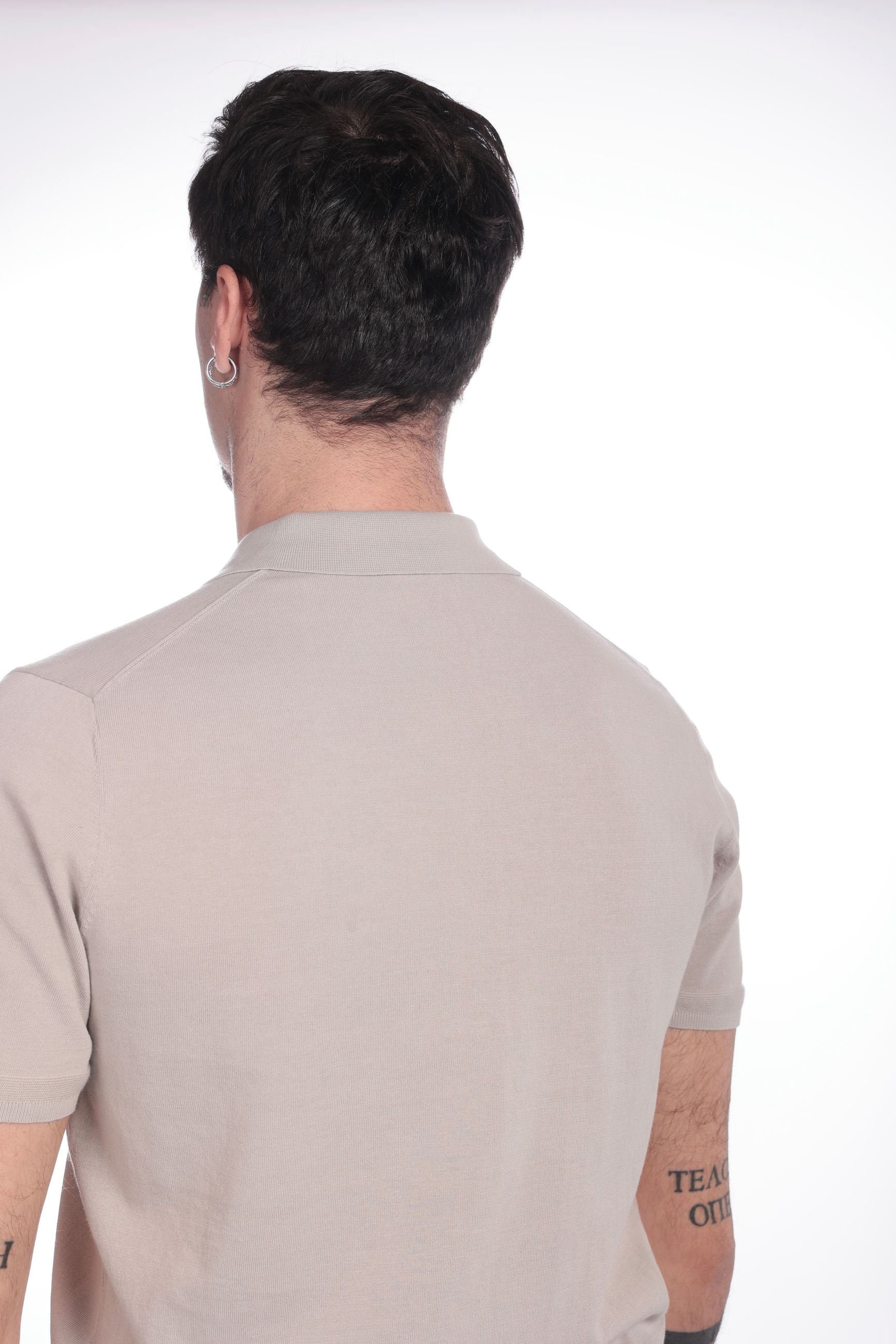 POLO LEGGERA DI FILO A 3 BOTTONI