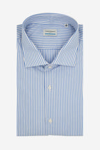 Camicia taglia calibrata 100% cotone riga larga