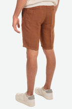 Bermuda in 100% lino con pences