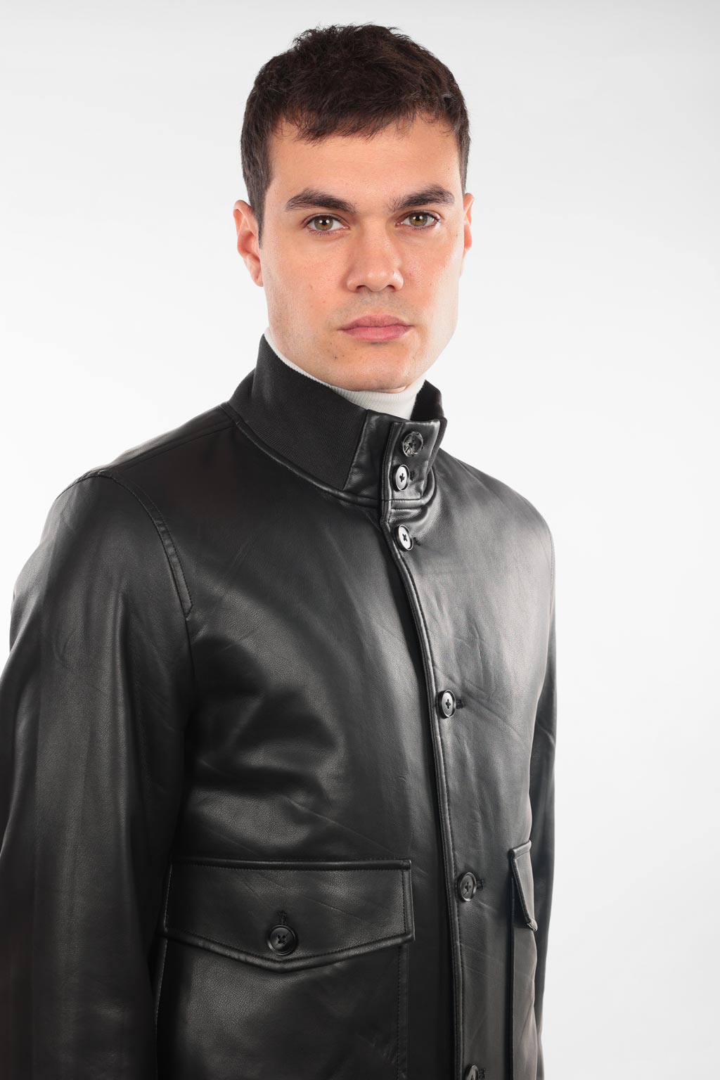 Giubbotto in ecopelle