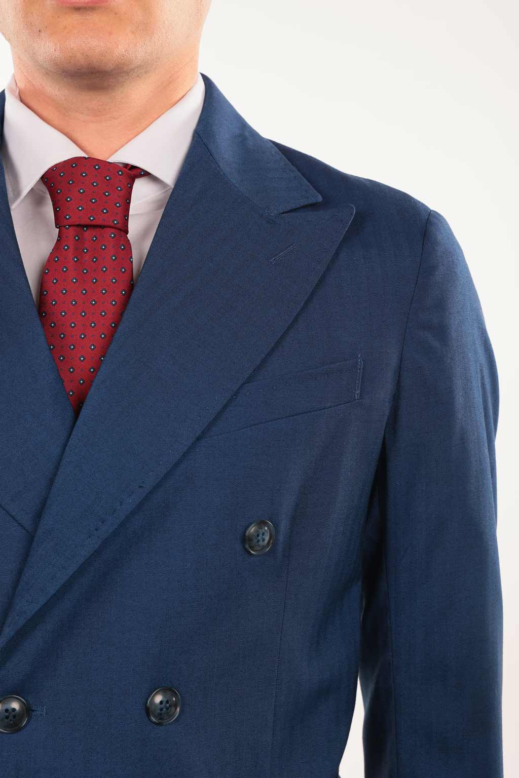 Giacca doppiopetto spigata da abito mk04