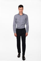 Camicia 100% cotone riga rombo