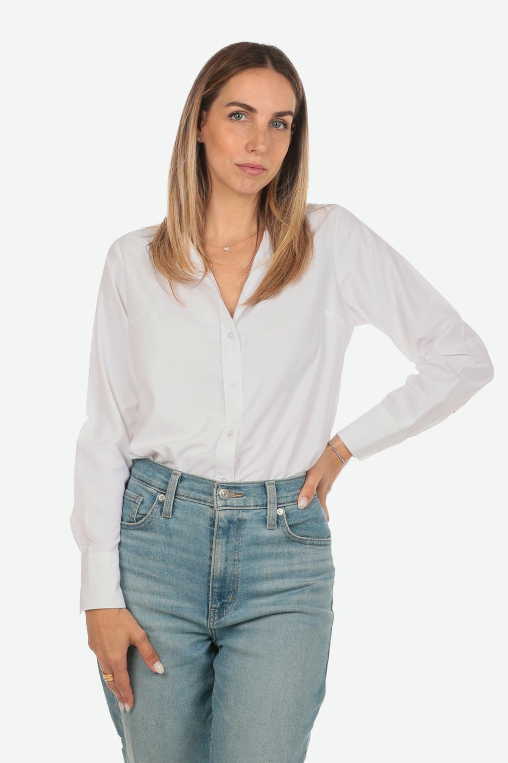 WOMEN'S 100% COTTON EASY-IRON SHIRT