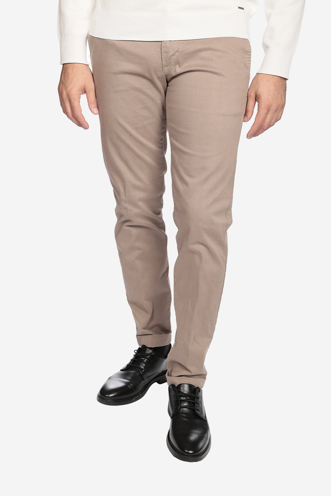 Pantalone in raso di cotone caldo