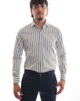 Camicia riga larga 100% cotone
