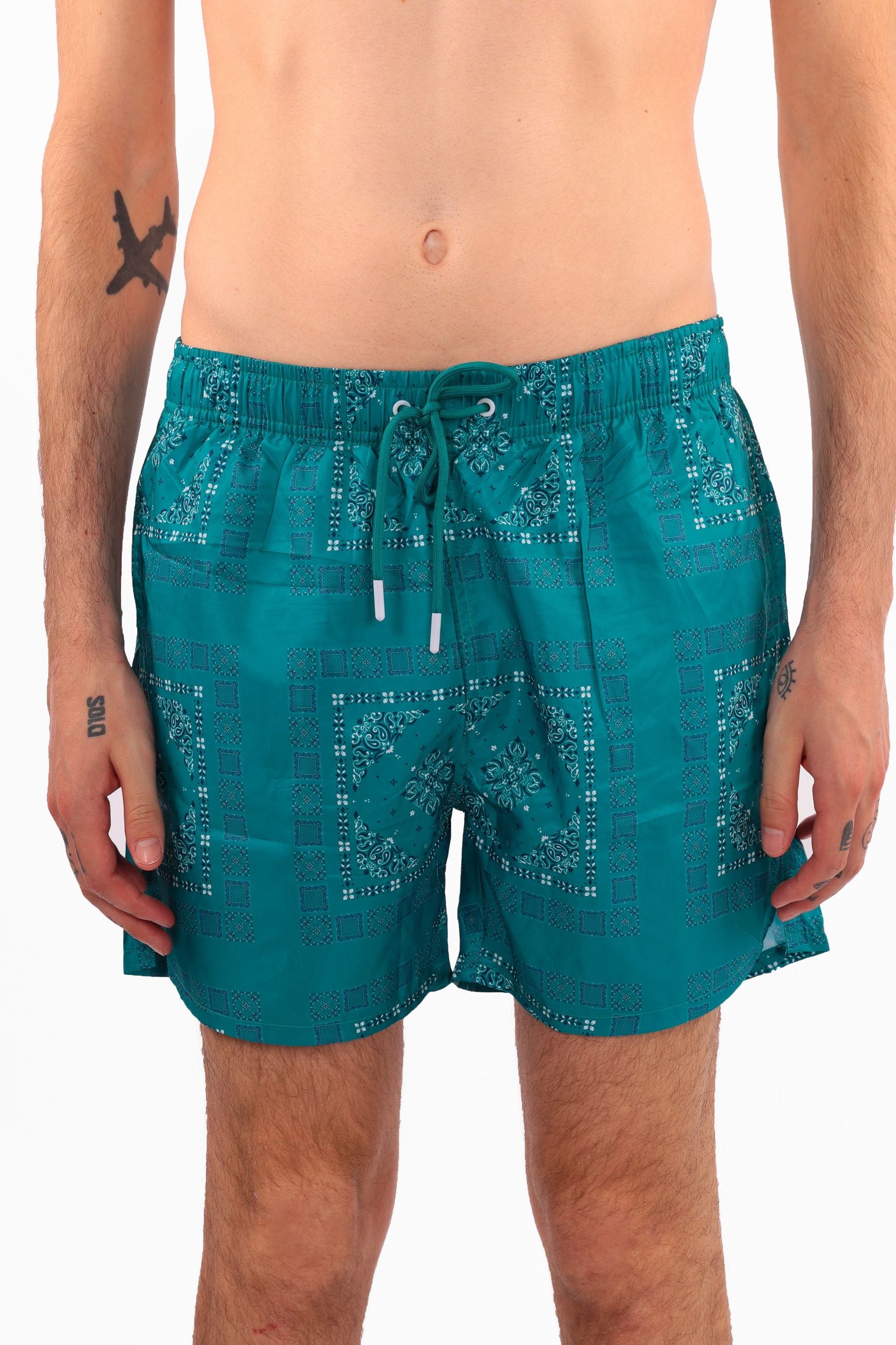 Costumi a pantaloncini da uomo disegno bandana