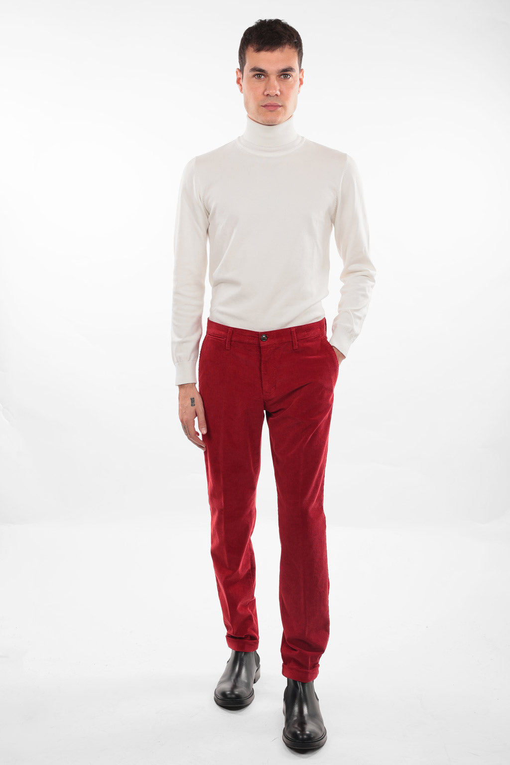 Pantalone in caldo cotone velluto