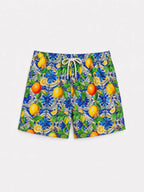Costume da uomo a pantaloncini arance e limoni di Amalfi