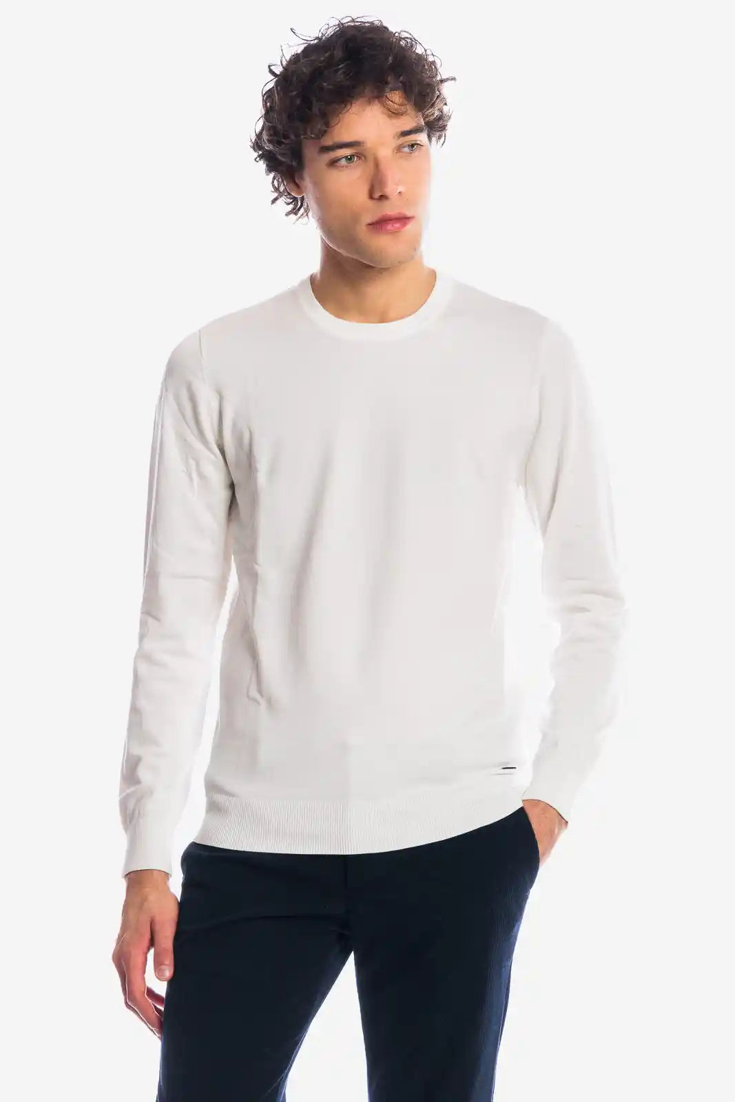 Maglia girocollo in viscosa