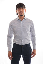 Medium-striped cotton shirt