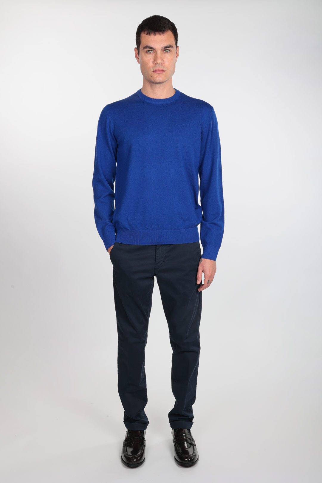 Maglia girocollo in viscosa