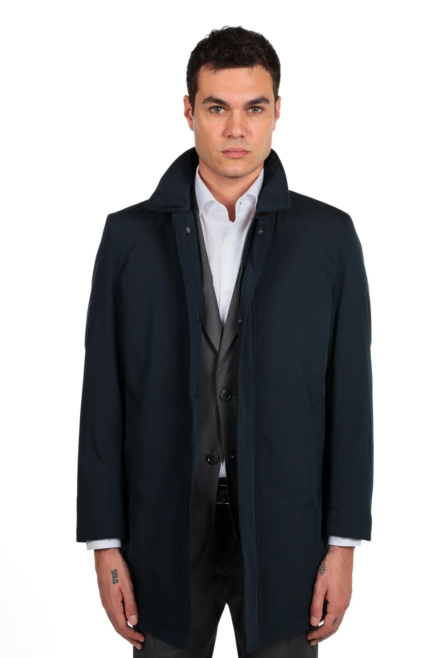 Trench con chiusura zip impermeabile