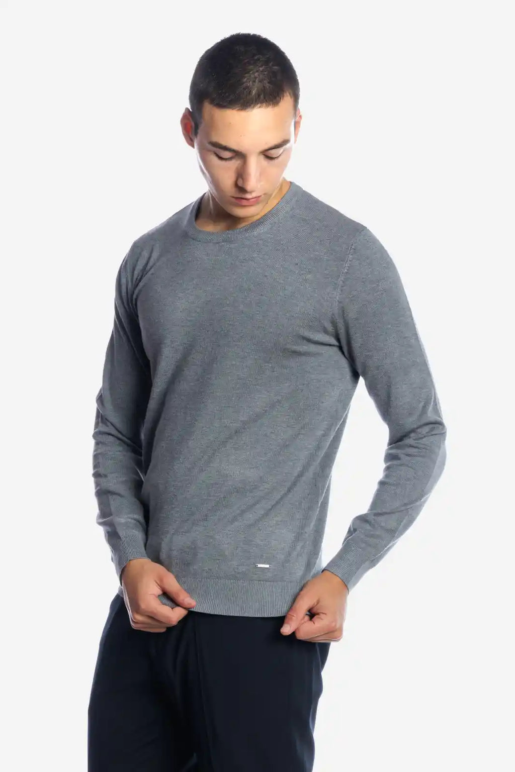 Maglia girocollo in viscosa