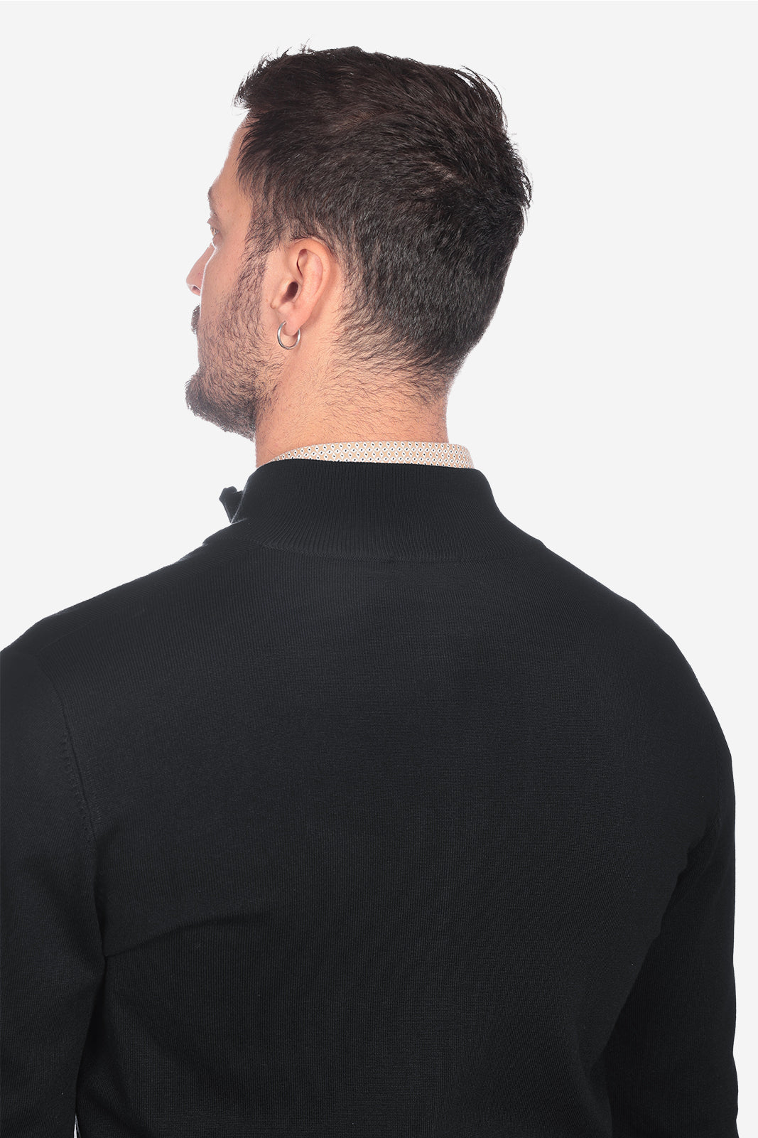 Maglia con zip in viscosa