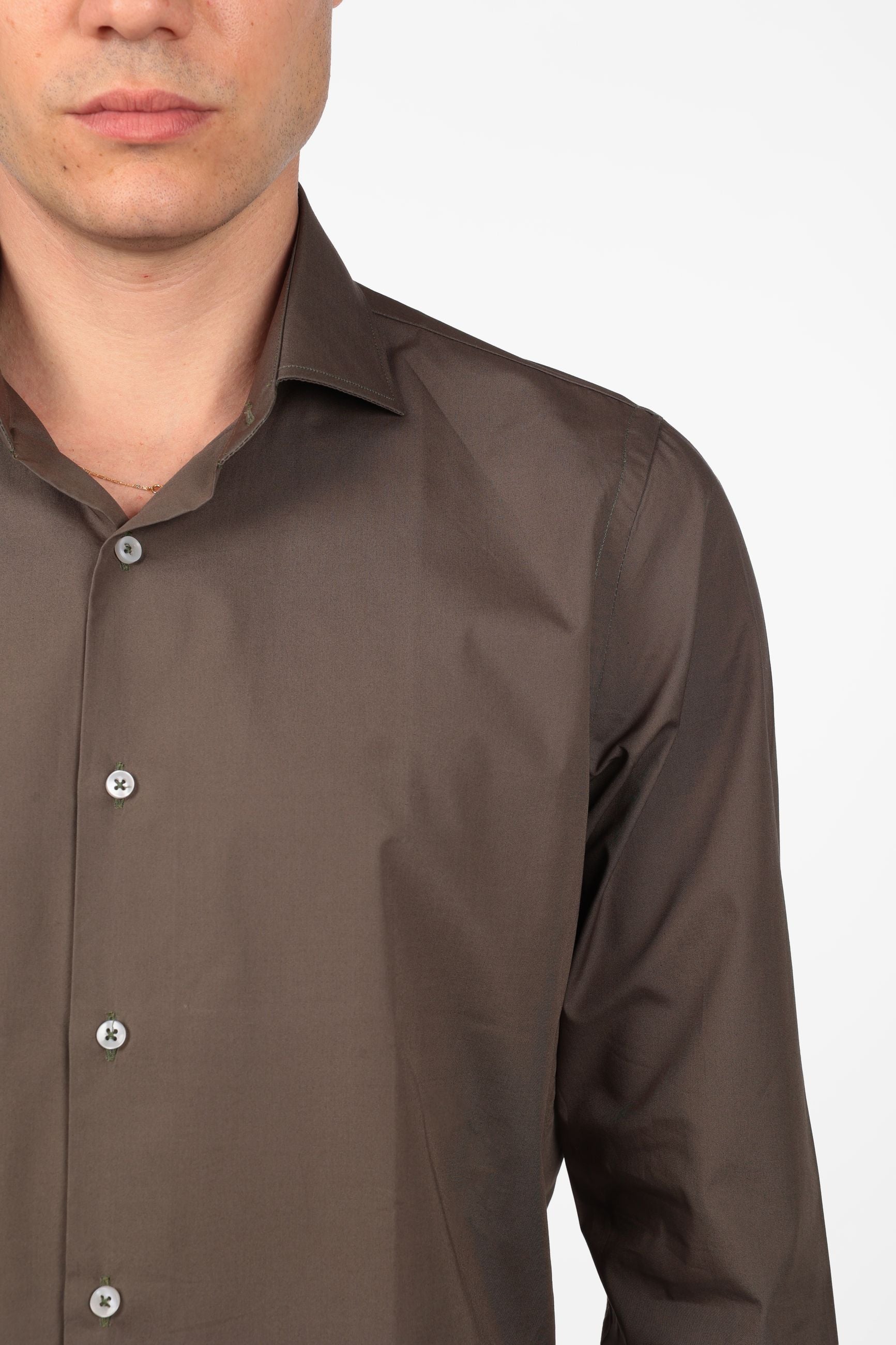 Camicia 100% cotone tinta unita