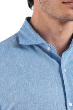 Camicia 100% lino in tinta unita di Sorrento
